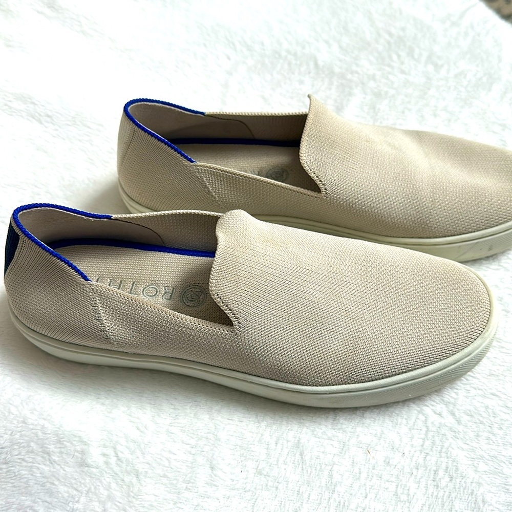 Rothy's Slip-On Sneakers in Sand W 8.5 Washable Comfort Sneaker